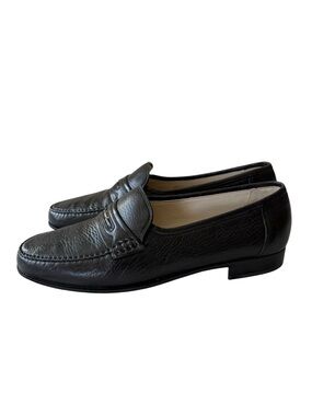 Vintage Bally of Switzerland Mulberry Classic Black Leather Men’s Loafers